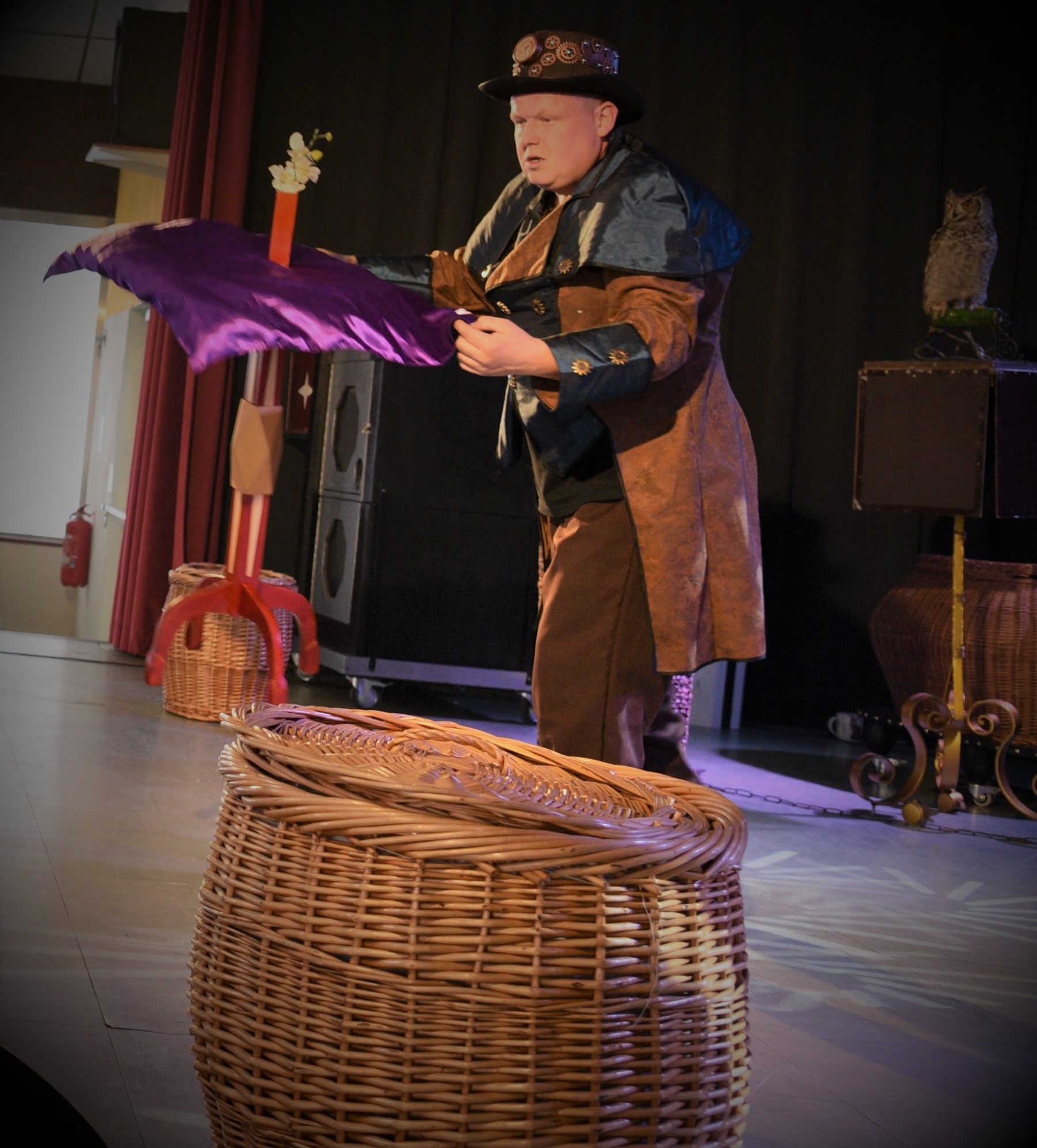 Spectacle de magie sur scène