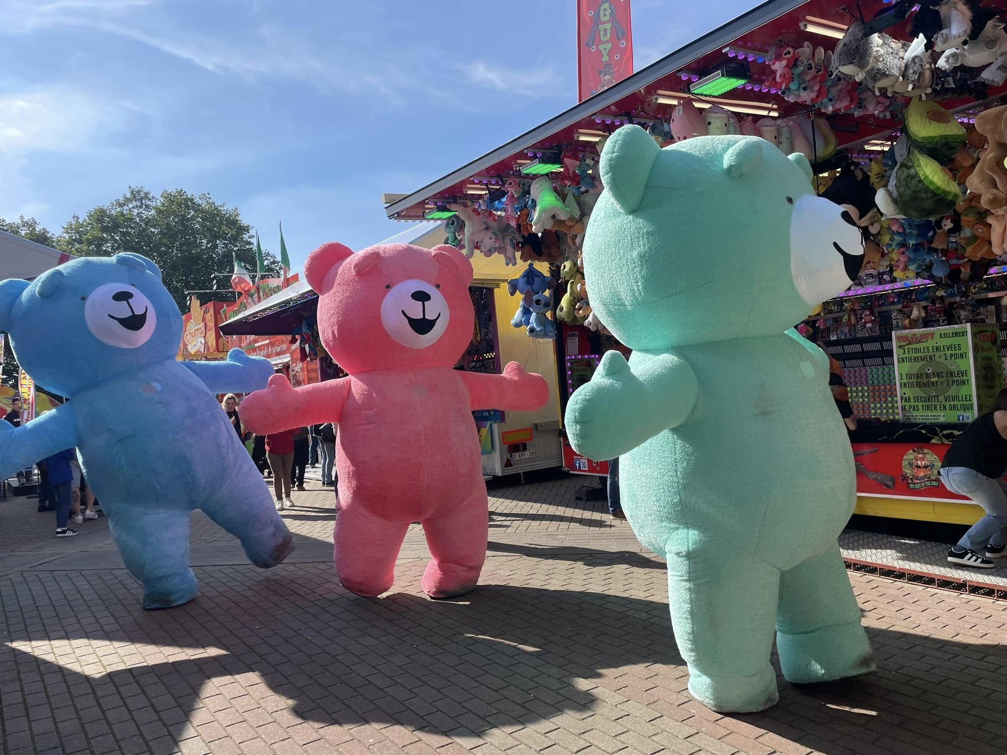 Ours géants colorés